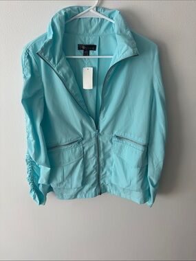 Renuar Women's Aqua Zip-Front Utility Jacket